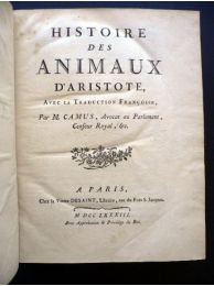 CAMUS : Histoire des animaux d'Aristote - Prima edizione - Edition-Originale.com