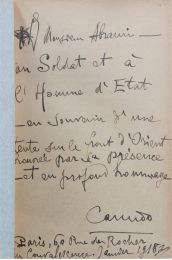 CANUDO : Combats d'orient - Dardanelles - Salonique (1915-1916) - Autographe, Edition Originale - Edition-Originale.com