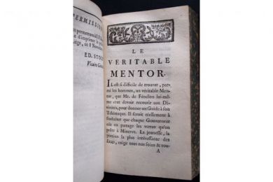 CARACCIOLI : L'univers enigmatique. [Ensemble] Le véritable mentor, ou l'éducation de la noblesse - Edition-Originale.com