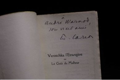 CARCO : Verotchka l'étrangère ou le goût du malheur - Signed book, First edition - Edition-Originale.com