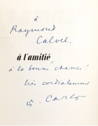 CARCO : A l'amitié - Autographe - Edition-Originale.com