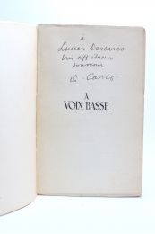 CARCO : A voix basse - Libro autografato, Prima edizione - Edition-Originale.com