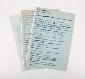 CARCO : Fragments manuscrits corrigés du poème Mortefontaine - Libro autografato, Prima edizione - Edition-Originale.com