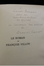 CARCO : Le roman de François Villon - Autographe - Edition-Originale.com