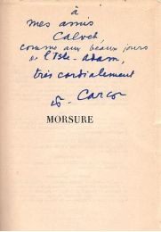 CARCO : Morsure - Autographe, Edition Originale - Edition-Originale.com