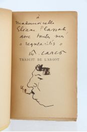 CARCO : Traduit de l'argot - Libro autografato - Edition-Originale.com