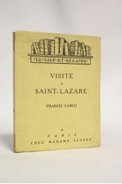 CARCO : Visite à Saint-Lazare - Erste Ausgabe - Edition-Originale.com