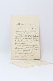 CAROLUS-DURAN : Lettre autographe signée au critique Paul de Saint-Victor  - Signiert, Erste Ausgabe - Edition-Originale.com