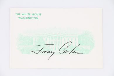 CARTER : Carte de Visite imprimée de Jimmy Carter alors 39ème Président des Etats-unis - Erste Ausgabe - Edition-Originale.com