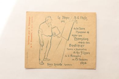 Carton d'invitation à l'exposition H.G. Ibels à la Bodinière - Edition Originale - Edition-Originale.com