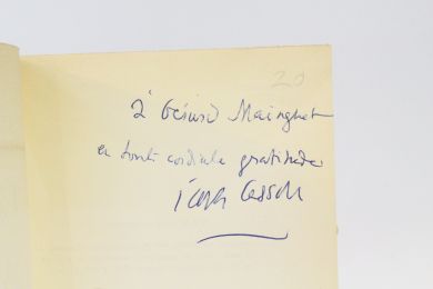 CASSOU : Le livre de Lazare - Signed book, First edition - Edition-Originale.com