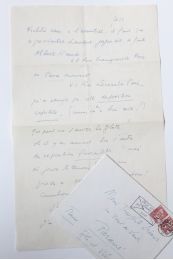 CELINE : Lettre autographe probablement inédite signée de Louis-Ferdinand Céline à Théophile Briant : 