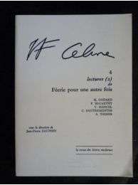 CELINE : Louis-Ferdinand Céline 4 : Lectures (2) de Féérie pour une autre fois - First edition - Edition-Originale.com