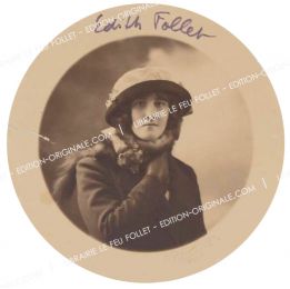 CELINE : Rare et inédit portrait en tondo d'Edith Follet - First edition - Edition-Originale.com