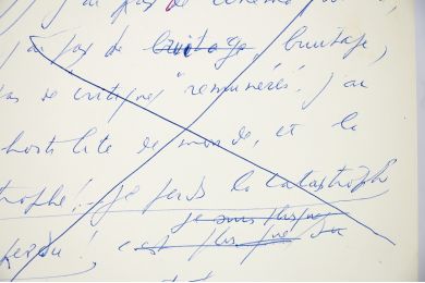 CELINE : Un feuillet autographe manuscrit pour Normance (Féérie pour une autre fois II) : 