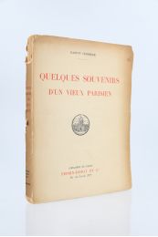 CERFBERR : Quelques souvenirs d'un vieux parisien - Edition Originale - Edition-Originale.com