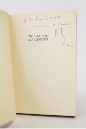CESAIRE : Une saison au Congo - Signiert, Erste Ausgabe - Edition-Originale.com