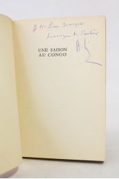 CESAIRE : Une saison au Congo - Autographe, Edition Originale - Edition-Originale.com