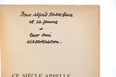 CESBRON : Ce Siècle appelle au Secours - Libro autografato, Prima edizione - Edition-Originale.com