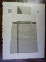 DESCRIPTION DE L'EGYPTE.  Denderah (Tentyris). Plan, coupe et détail de la porte du nord. (ANTIQUITES, volume IV, planche 5) - Edition Originale - Edition-Originale.com