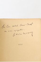 CHAMPSAUR : Lulu, pantomime en un acte - Libro autografato, Prima edizione - Edition-Originale.com