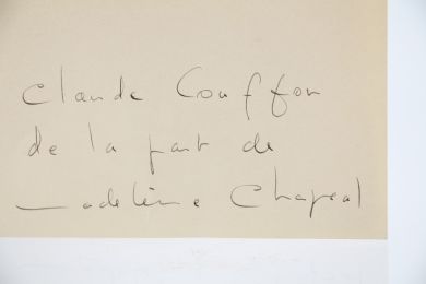 CHAPSAL : Un homme infidèle - Autographe, Edition Originale - Edition-Originale.com
