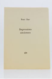 CHAR : Impressions anciennes - Autographe, Edition Originale - Edition-Originale.com