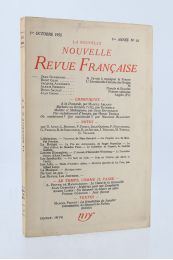 CHAR : L'abominable homme des neiges - In La Nrf N°10 du 1er Octobre 1953 - Prima edizione - Edition-Originale.com