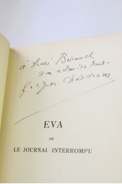 CHARDONNE : Eva ou le journal interrompu - Autographe, Edition Originale - Edition-Originale.com