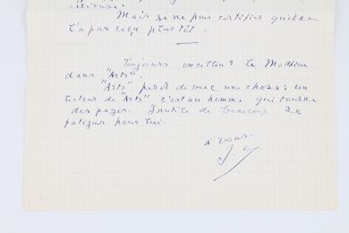 CHARDONNE : Lettre autographe signée de Jacques Chardonne : 