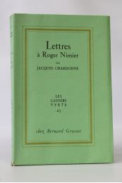 CHARDONNE : Lettres à Roger Nimier - Erste Ausgabe - Edition-Originale.com