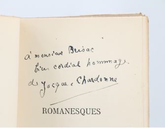 CHARDONNE : Romanesques - Signiert, Erste Ausgabe - Edition-Originale.com