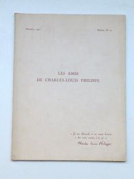 CHARLES-LOUIS PHILIPPE : Les Amis de Charles-Louis Philippe, Bulletin n°20 (2e série) - Erste Ausgabe - Edition-Originale.com