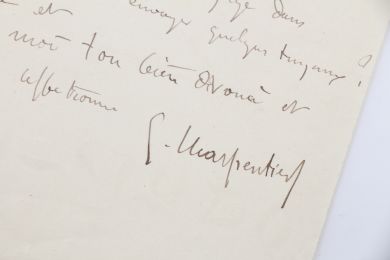 CHARPENTIER : Lettre autographe datée et signée à propos d'une solennité musicale devant être jouée après l'inauguration d'un monument consacré à Ludwig van Beethoven - Autographe, Edition Originale - Edition-Originale.com