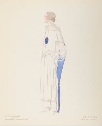 Chartreux - Robe de maison (Croquis N°VIII, La Gazette du Bon ton, 1922 n°10) - Erste Ausgabe - Edition-Originale.com