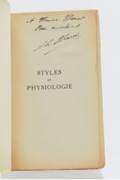 CHASSE : Styles et physiologie. Petite histoire naturelle des écrivains - Signiert, Erste Ausgabe - Edition-Originale.com