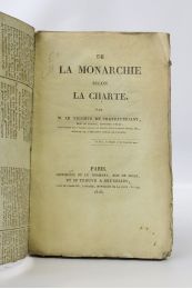 CHATEAUBRIAND : De la monarchie selon la charte - Erste Ausgabe - Edition-Originale.com