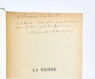 CHATEAUBRIANT : La Brière - Autographe, Edition Originale - Edition-Originale.com