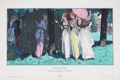 CHERUIT : L'Indiscrète. Robes de garden-party de Chéruit (pl.59, La Gazette du Bon ton, 1914 n°6) - First edition - Edition-Originale.com