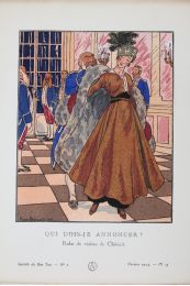 CHERUIT : Qui dois-je annoncer ? Robe de visites de Chéruit (pl.15, La Gazette du Bon ton, 1914 n°2) - Prima edizione - Edition-Originale.com
