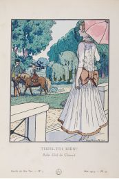CHERUIT : Tiens-toi bien ! Robe d'été de Chéruit (pl.50, La Gazette du Bon ton, 1914 n°5) - First edition - Edition-Originale.com