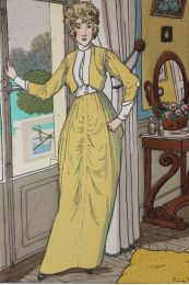 CHERUIT : Zut !. Il pleut !!... Petite robe de promenade de Chéruit (pl.6, in La Gazette du Bon ton, 1912-1913 n°6) - Erste Ausgabe - Edition-Originale.com