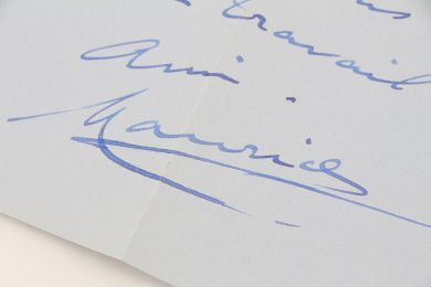 CHEVALIER : Lettre autographe signée adressée à Alice Rim lui présentant ses voeux pour l'année 1955 - Signiert, Erste Ausgabe - Edition-Originale.com