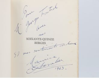 CHEVALIER : Soixante-quinze berges - Signed book, First edition - Edition-Originale.com