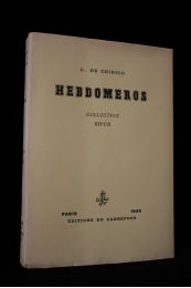 CHIRICO : Hebdomeros - First edition - Edition-Originale.com