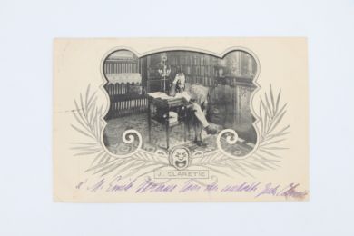 CLARETIE : Carte postale autographe signée adressée à Emile Straus - Autographe, Edition Originale - Edition-Originale.com