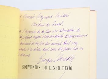 CLARETIE : Souvenirs du dîner Bixio - Libro autografato, Prima edizione - Edition-Originale.com