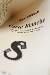 COCTEAU : Carte blanche - Erste Ausgabe - Edition-Originale.com