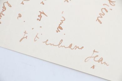 COCTEAU : Lettre autographe adressée à un ami prénommé Jean-Pierre décrivant l'atmosphère sévillane et les ennuis de santé de sa mécène et grande amie Francine Weisweiller : 