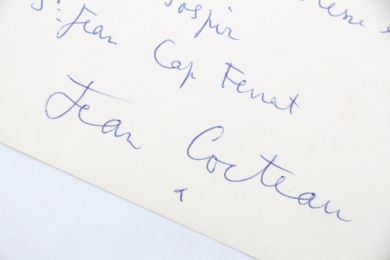 COCTEAU : Lettre autographe datée et signée évoquant ses occupations artistiques du moment : 